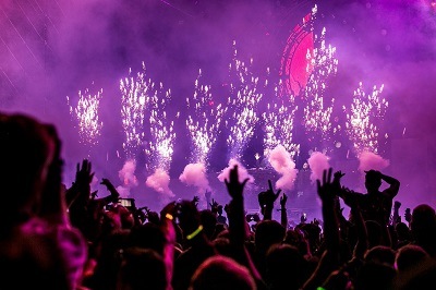 people dancing in a concert
